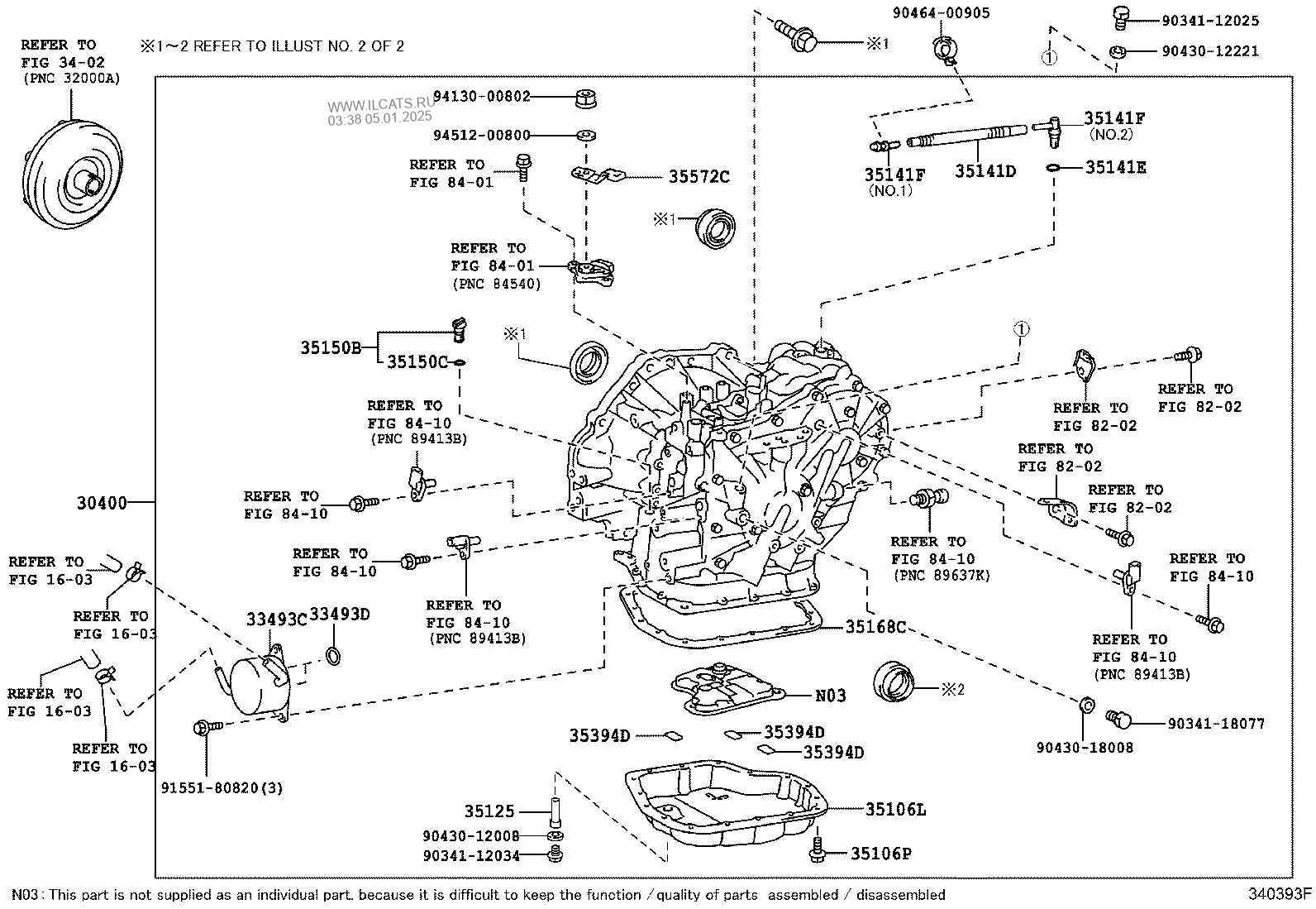 TRANSAXLE ASSY(CVT) TOYOTA AURIS/HYBRID (UKP)&(166520)