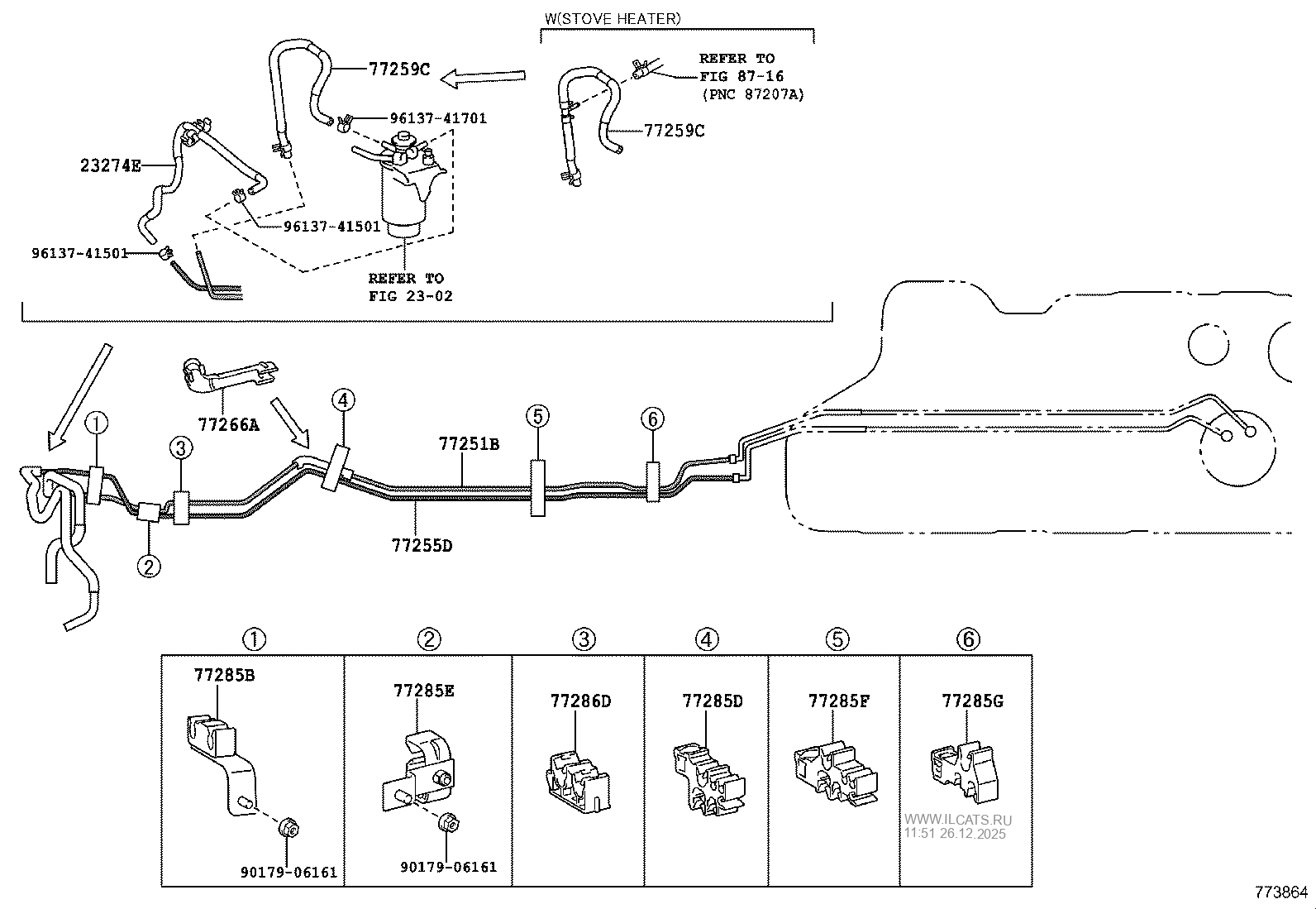 FUEL TANK & TUBE TOYOTA LAND CRUISER PRADO&(781560)