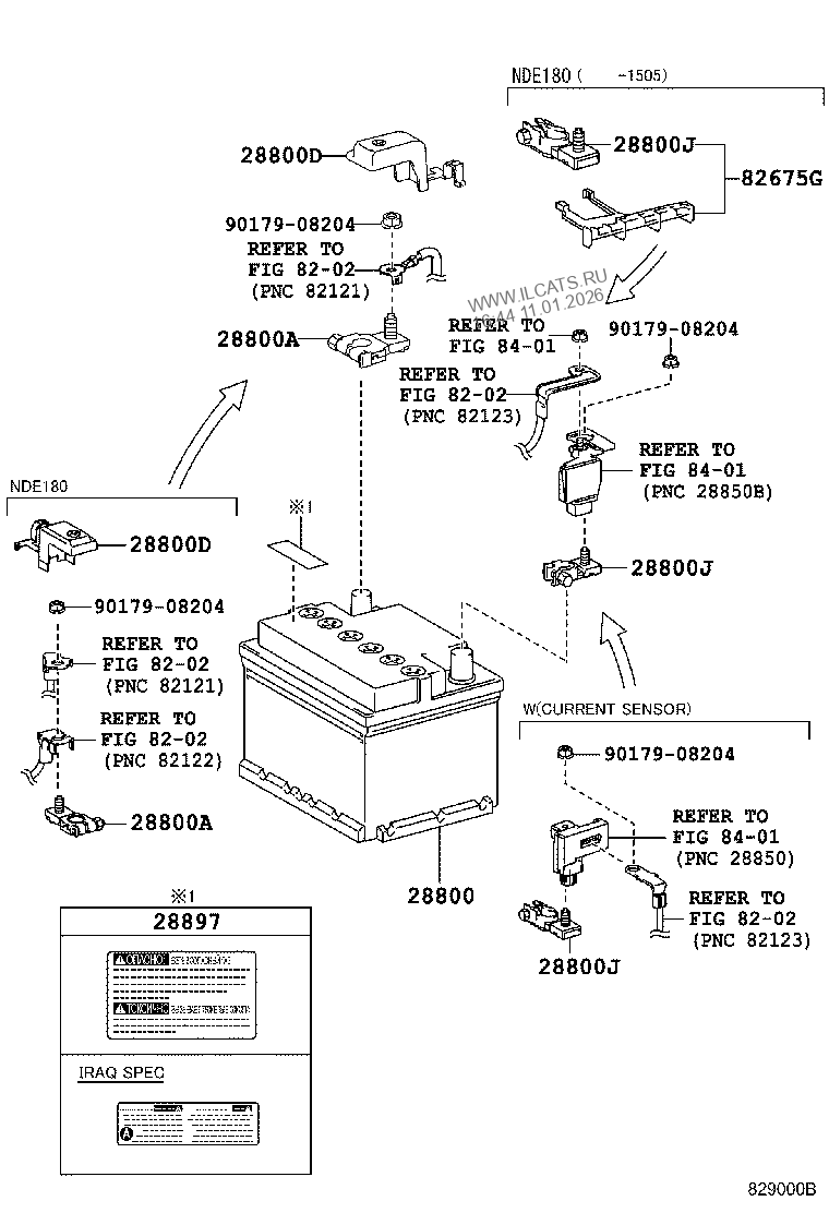 BATTERY & BATTERY CABLE TOYOTA COROLLA&(164520)