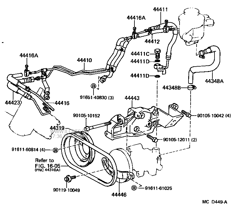 POWER STEERING TUBE TOYOTA HIACE VAN,COMMUTER&(711220)