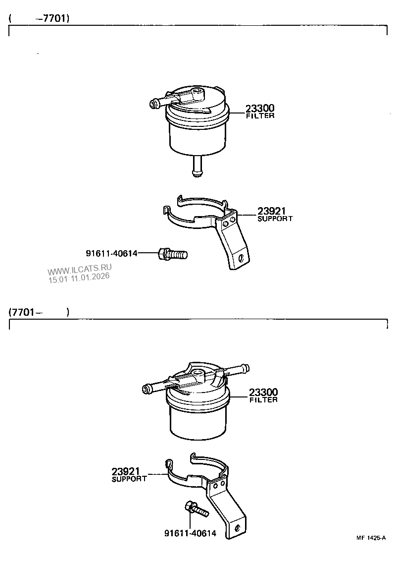 FUEL FILTER TOYOTA COROLLA/TRUENO&(161230)