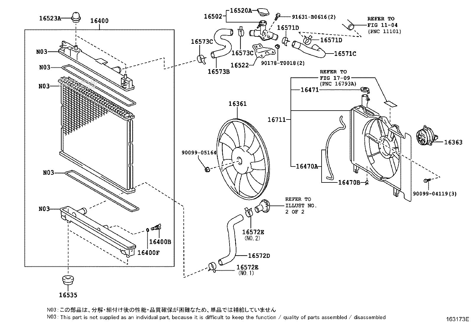 RADIATOR & WATER OUTLET TOYOTA VIOS&(149320)