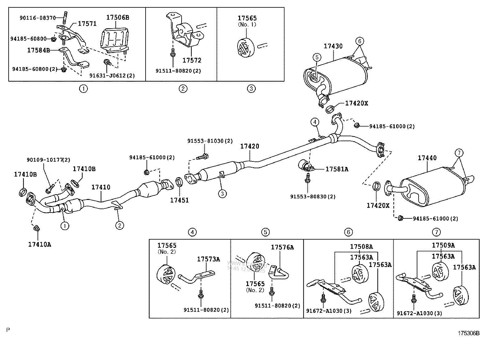 EXHAUST PIPE TOYOTA CAMRY/AURION/HV(ARL)&(285380)