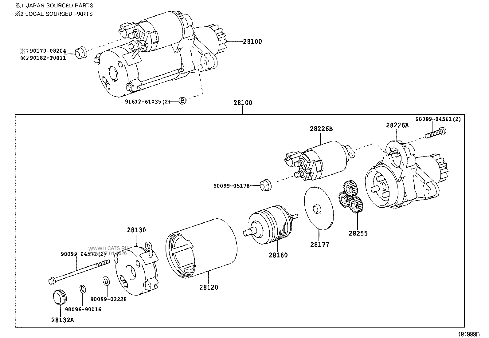 STARTER TOYOTA WISH&(163210)