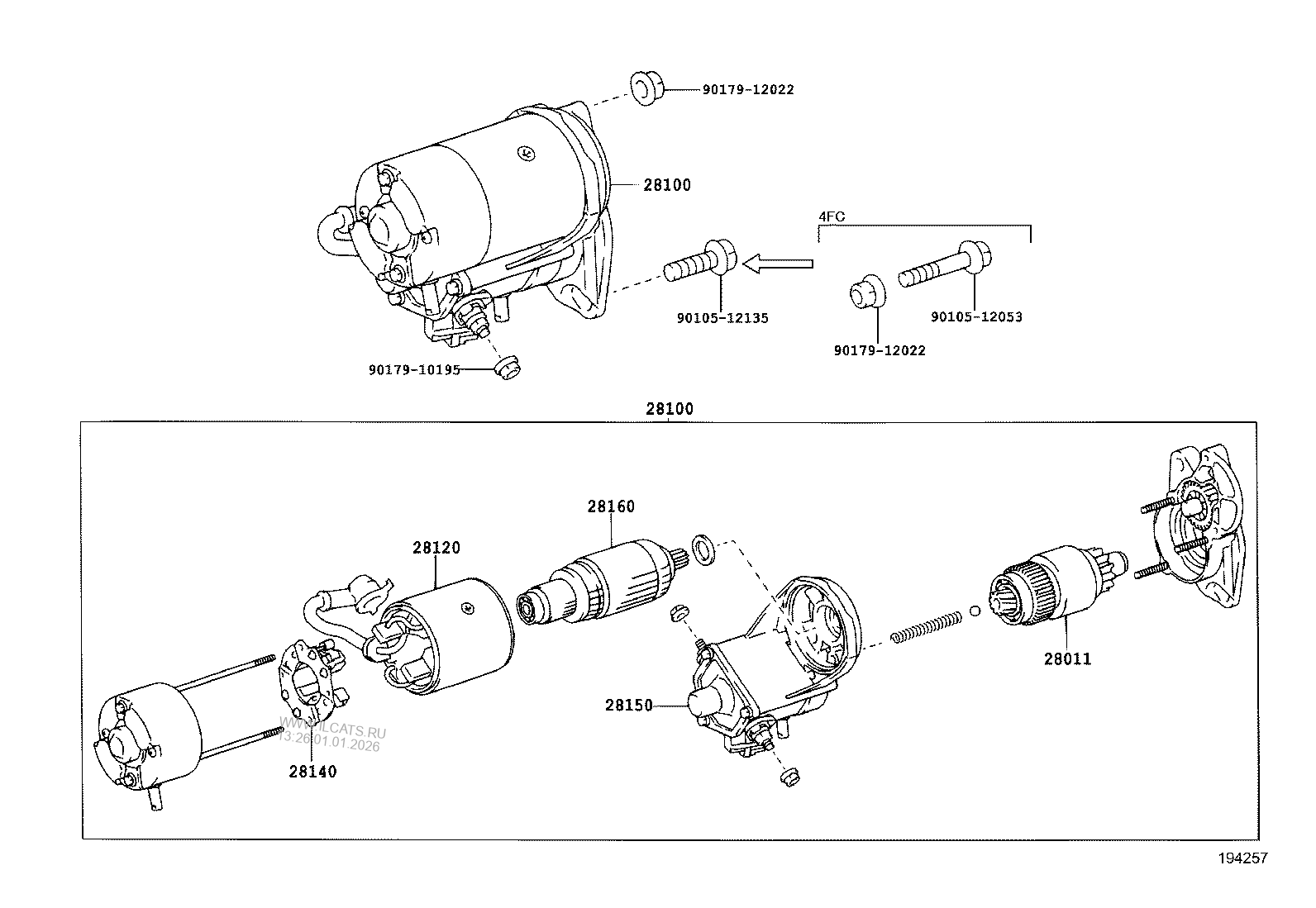 STARTER TOYOTA HIACE&(711360)