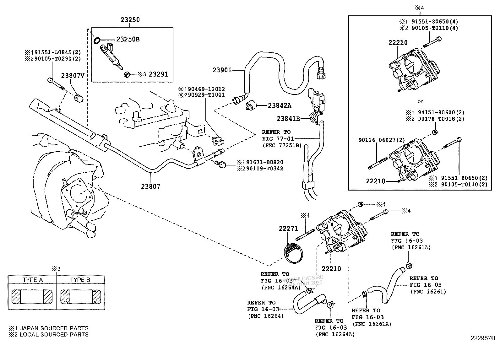 FUEL INJECTION SYSTEM TOYOTA COROLLA/ALTIS&(156370)