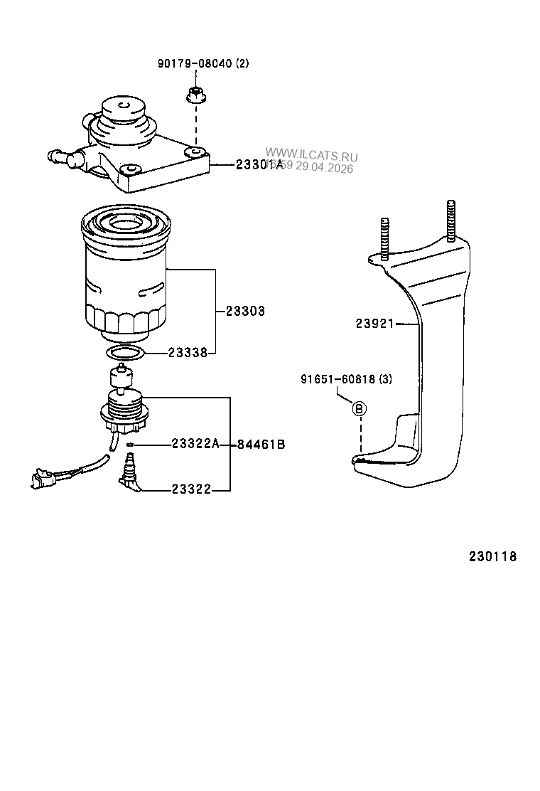 FUEL FILTER TOYOTA LAND CRUISER&(791340)