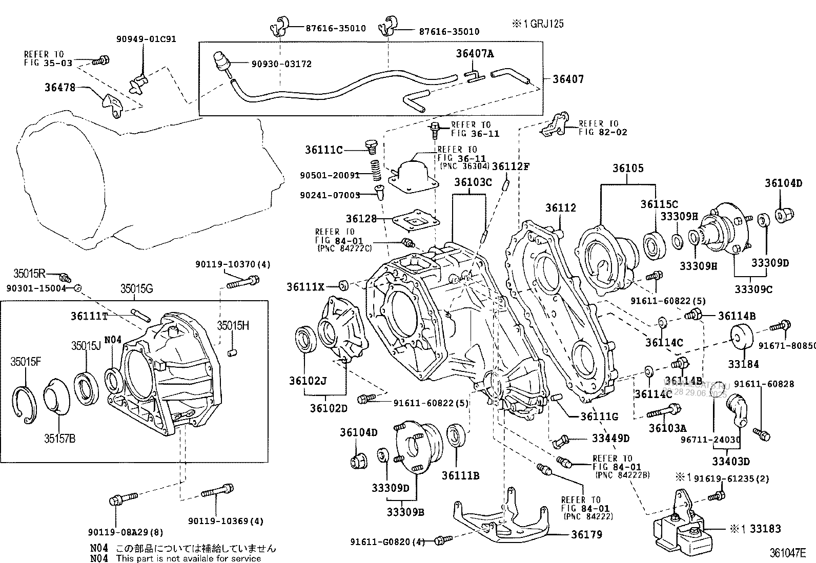 Transfer Case Extension Housing Toyota Land Cruiser Prado Nbsp