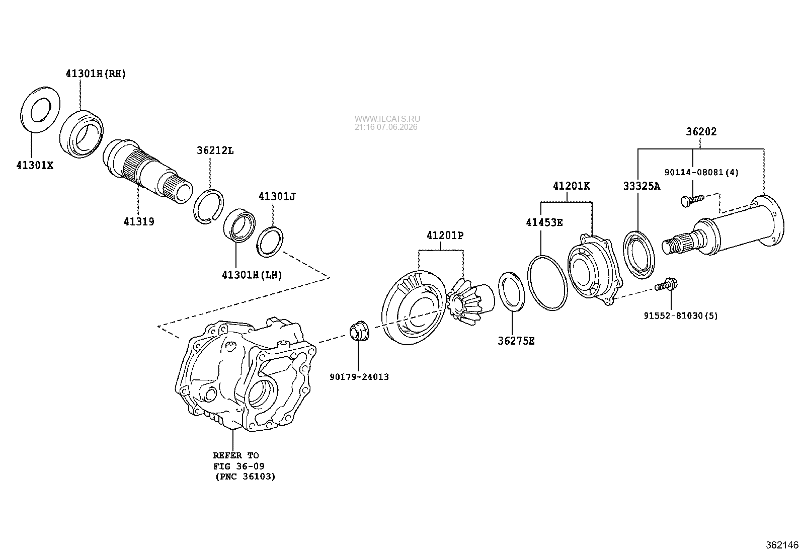 РАЗДАТОЧНАЯ КОРОБКА & EXTENSION HOUSING TOYOTA HILUX&(672390)