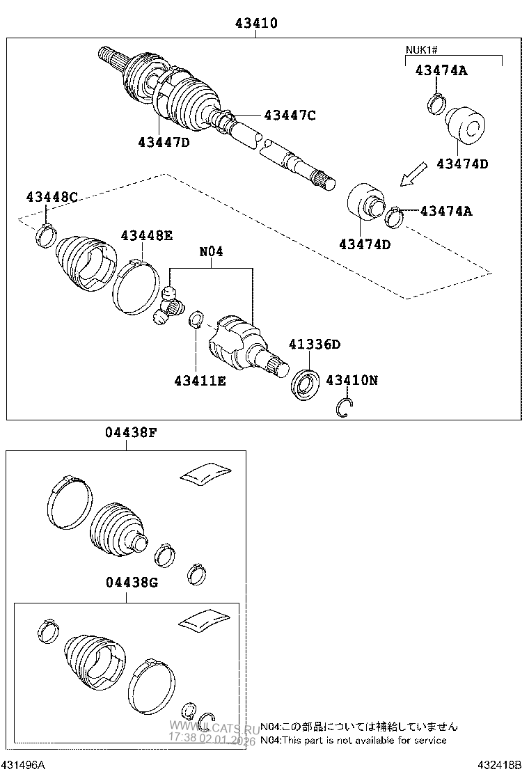 FRONT DRIVE SHAFT TOYOTA ETIOS/LIVA/CROSS&(135310)