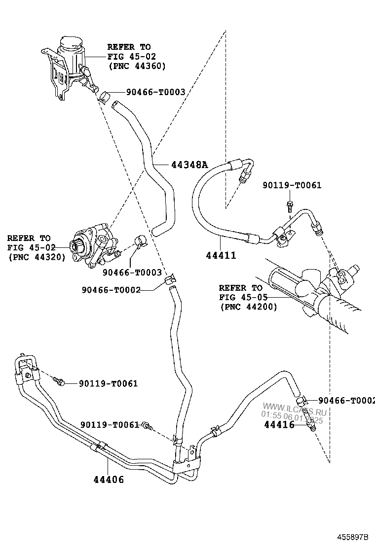 POWER STEERING TUBE TOYOTA HILUX&(672380)