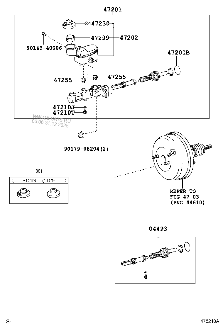 BRAKE MASTER CYLINDER TOYOTA INNOVA/KIJANG INNOVA&(611260)