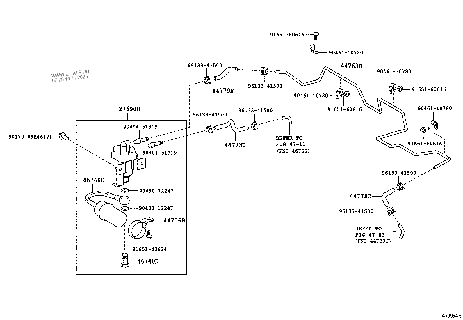 EXHAUST BRAKE TUBE & CLAMP TOYOTA COASTER&(811240)