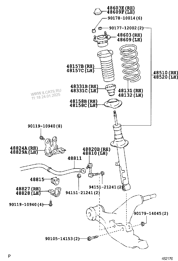 Front Spring & Shock Absorber Toyota Reiz&(311290)