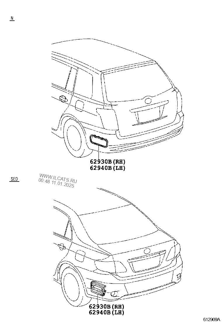 Toyota corolla sed wg