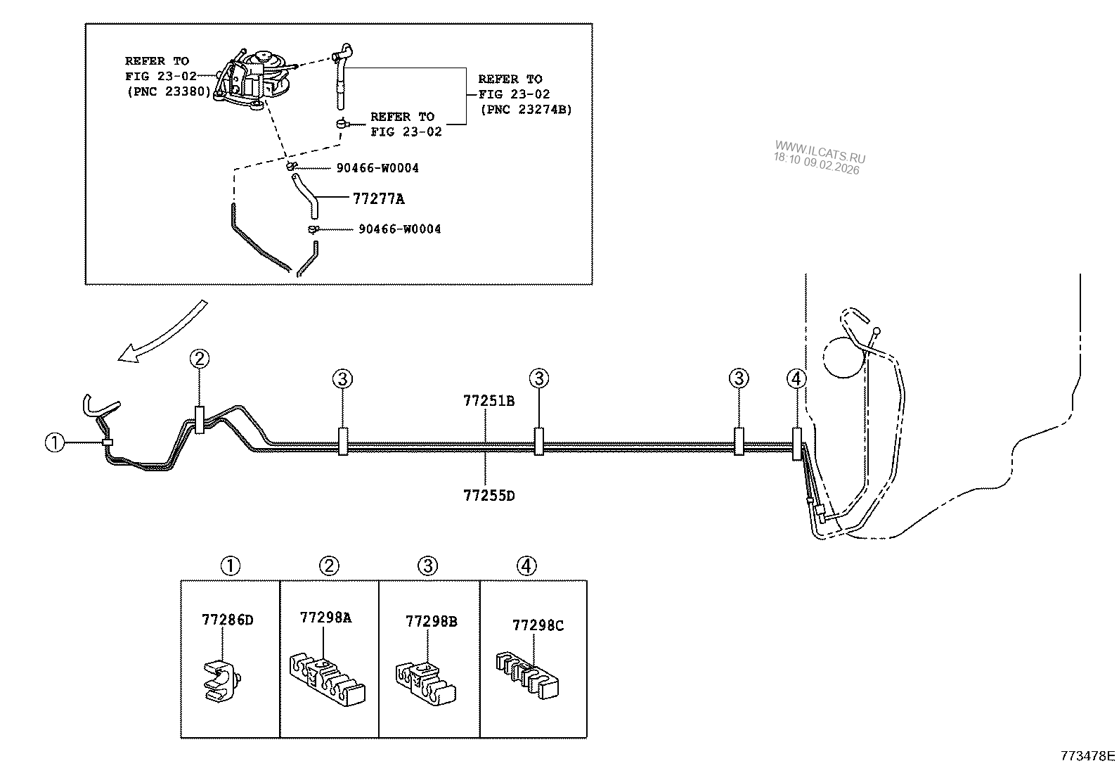 FUEL TANK & TUBE TOYOTA HIACE&(711360)