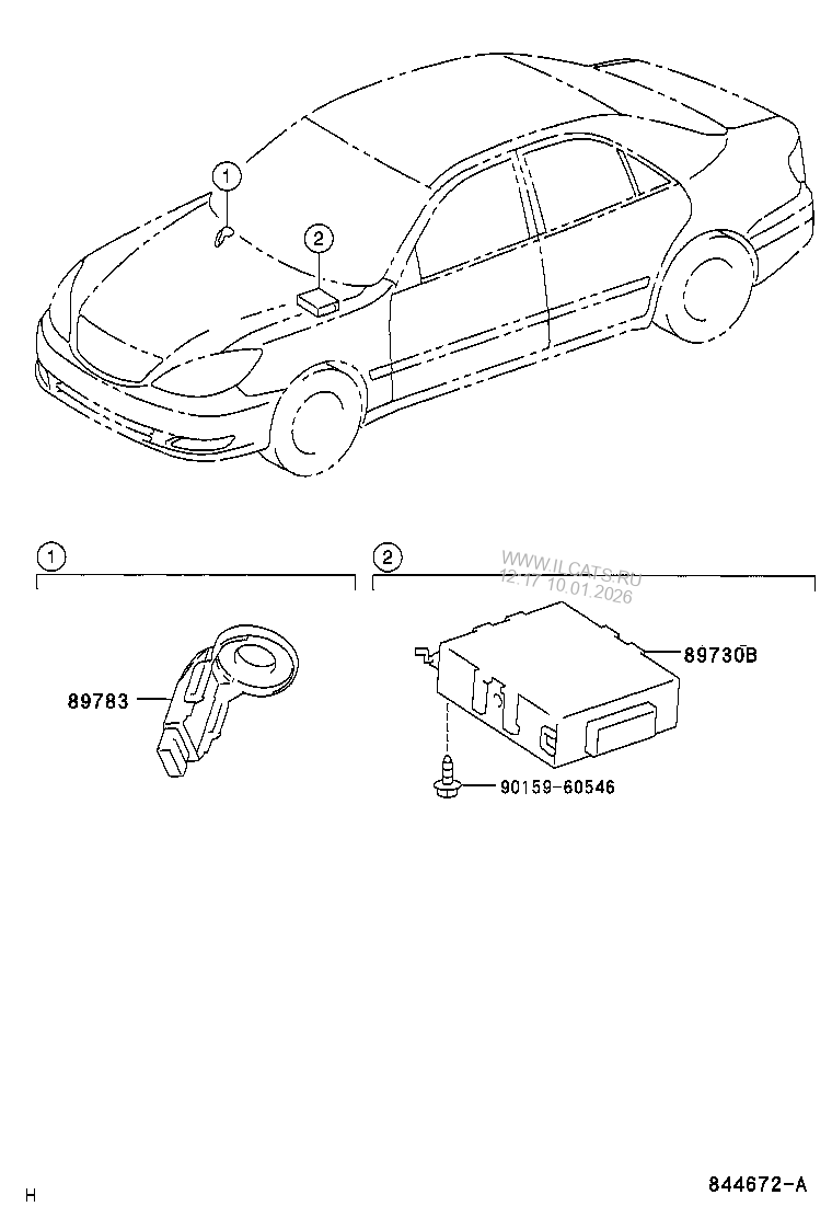 ANTITHEFT DEVICE TOYOTA CAMRY&(284370)