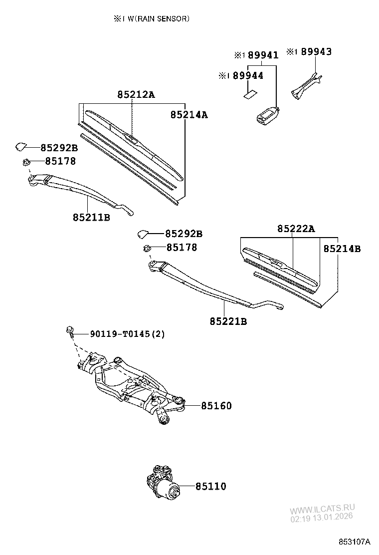 WINDSHIELD WIPER TOYOTA COROLLA/ALTIS&(156370)