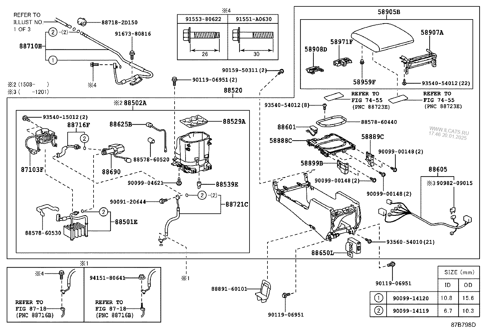 9009914119 toyota размеры