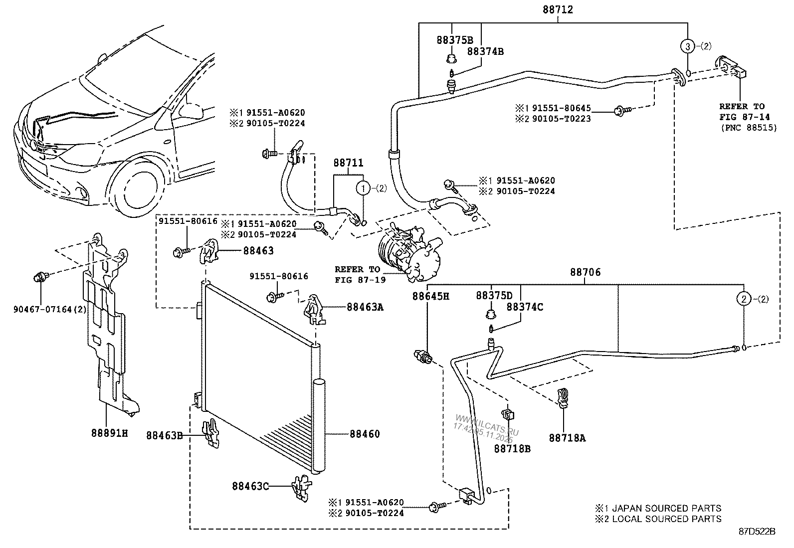HEATING & AIR CONDITIONING COOLER PIPING TOYOTA ETIOS/LIVA/CROSS&(135310)