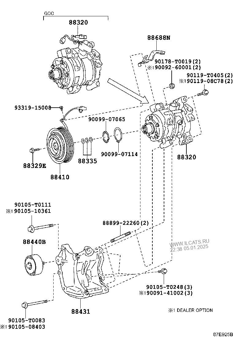 HEATING & AIR CONDITIONING - COMPRESSOR TOYOTA HILUX&(672390)