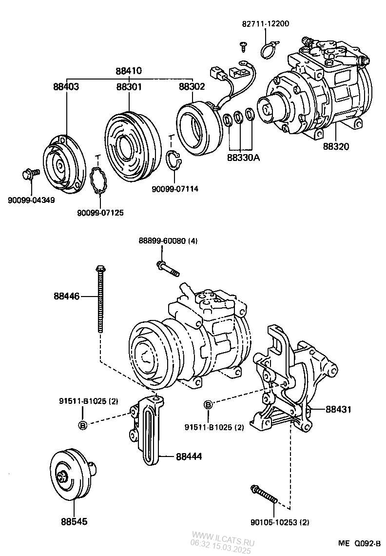 Heating Air Conditioning Compressor Toyota Land Cruiser Nbsp 791340