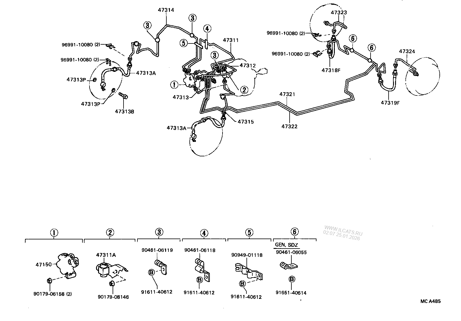 FRONT STEERING GEAR & LINK TOYOTA HILUX&(671240)