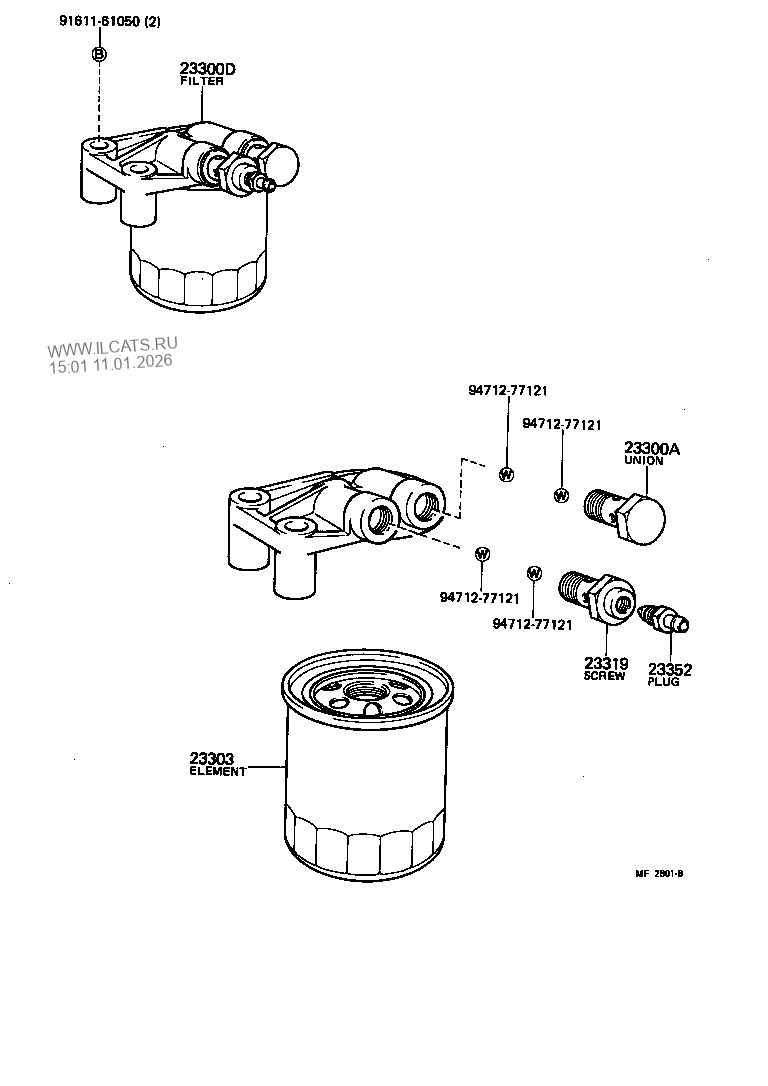 FUEL FILTER TOYOTA LAND CRUISER&(781210)