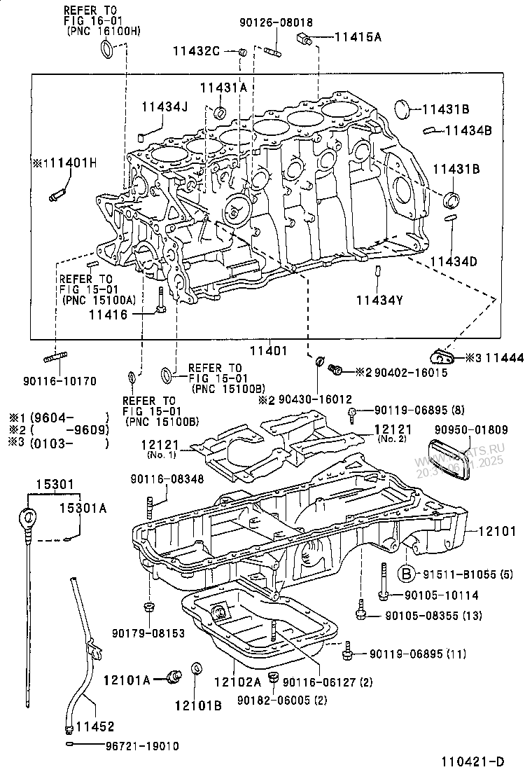 CYLINDER BLOCK TOYOTA CROWN/CROWN MAJESTA&(331190)