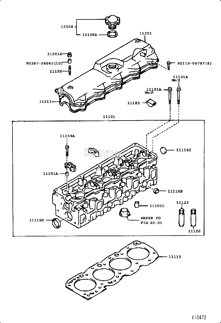 CYLINDER HEAD TOYOTA HIACE/REGIUSACE&(711140)