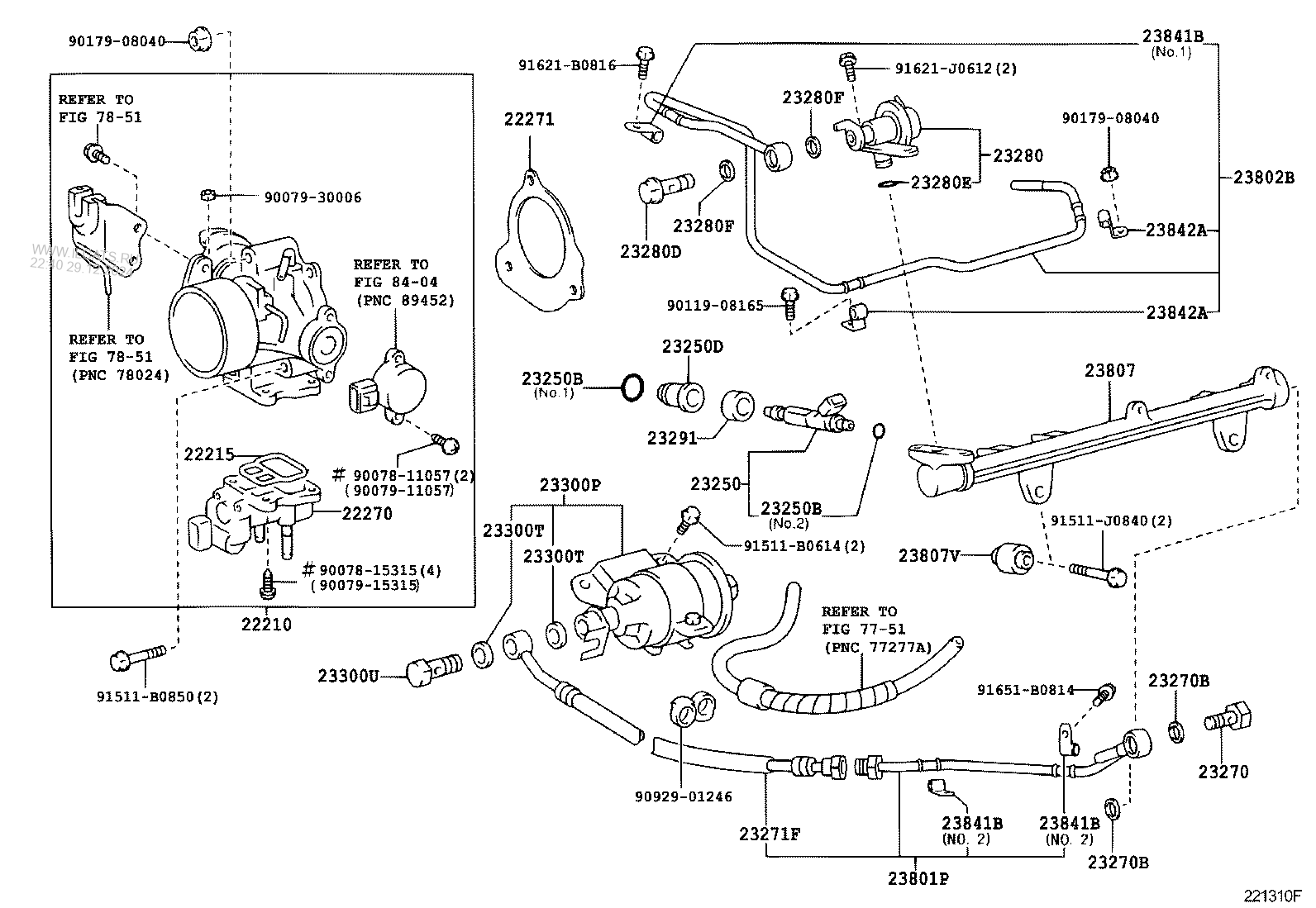 FUEL INJECTION SYSTEM TOYOTA LITE/TOWNACE NOAH,V&(651150)