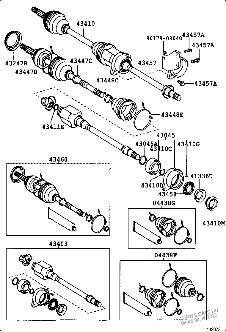 FRONT DRIVE SHAFT TOYOTA SPRINTER&(152130)
