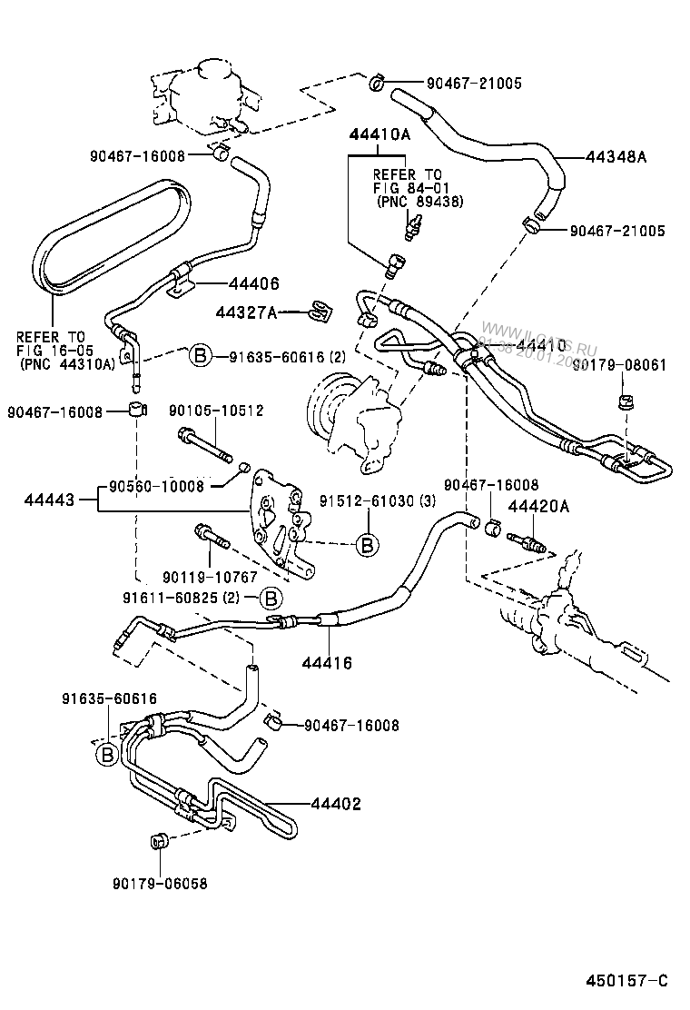 POWER STEERING TUBE TOYOTA CAMRY GRACIA&(284160)