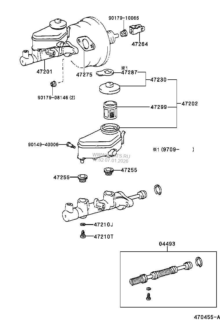 BRAKE MASTER CYLINDER TOYOTA RAV4&(662110)