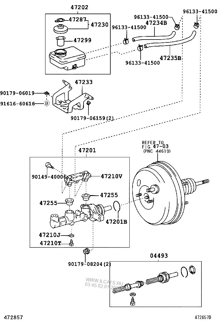 BRAKE MASTER CYLINDER TOYOTA NOAH/VOXY&(651160)