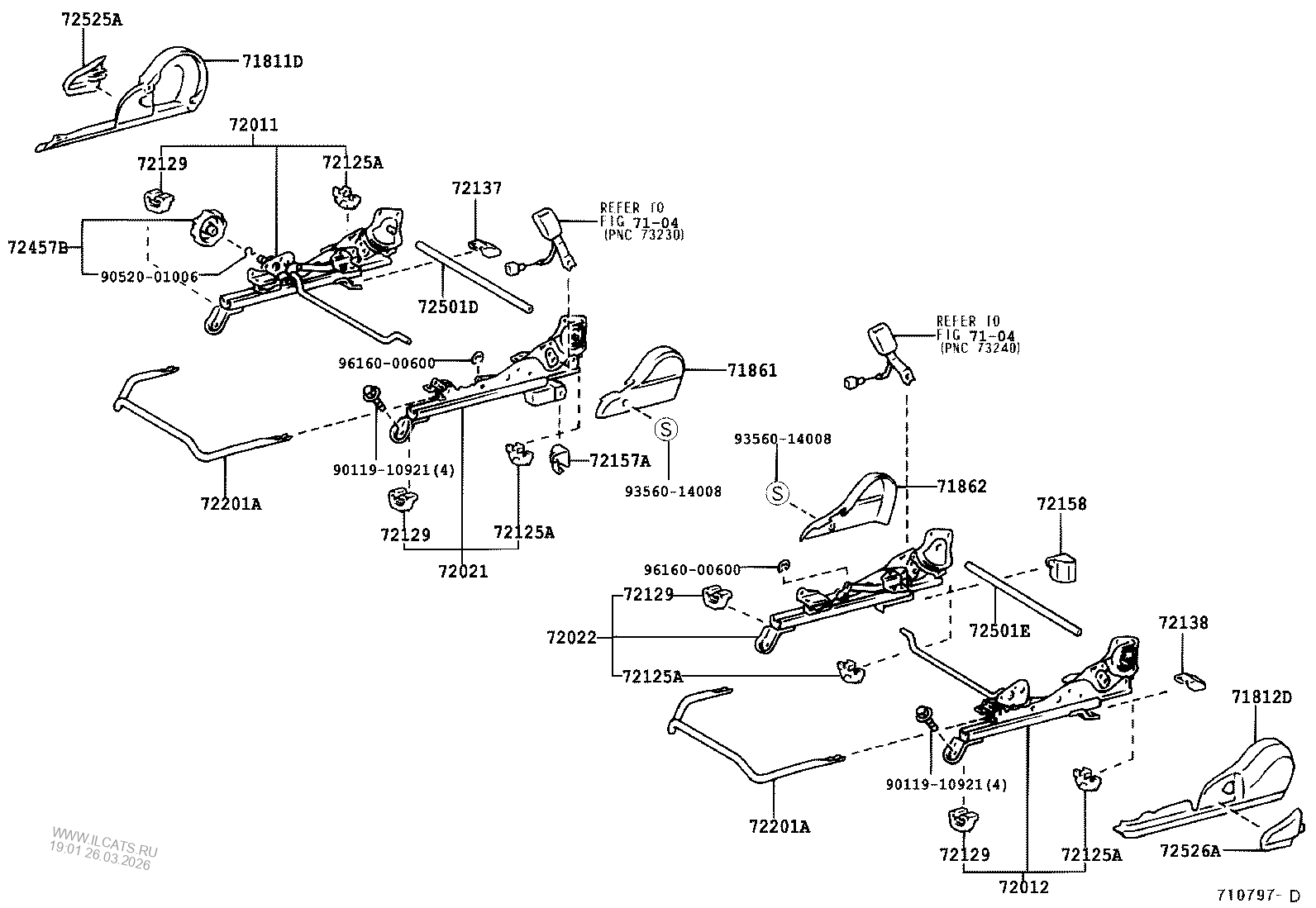 Схема подвески тойота лит айс