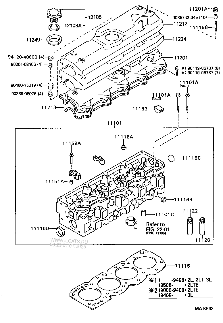 CYLINDER HEAD TOYOTA HILUX&(671150)