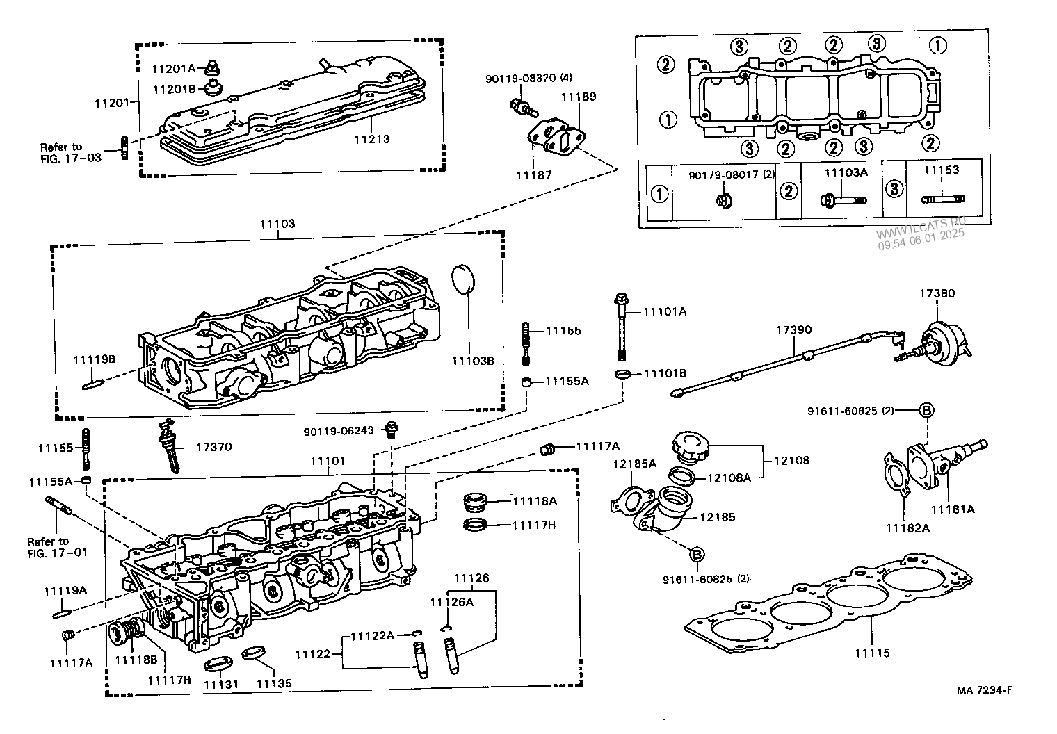 CYLINDER HEAD TOYOTA CARINA ED&(251120)