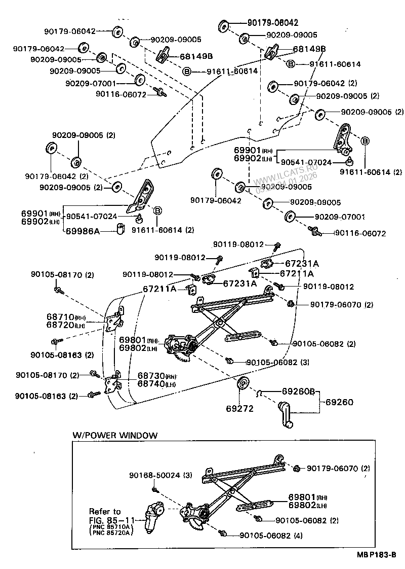 SEAT BELT & CHILD RESTRAINT SEAT TOYOTA CRESTA&(313160)