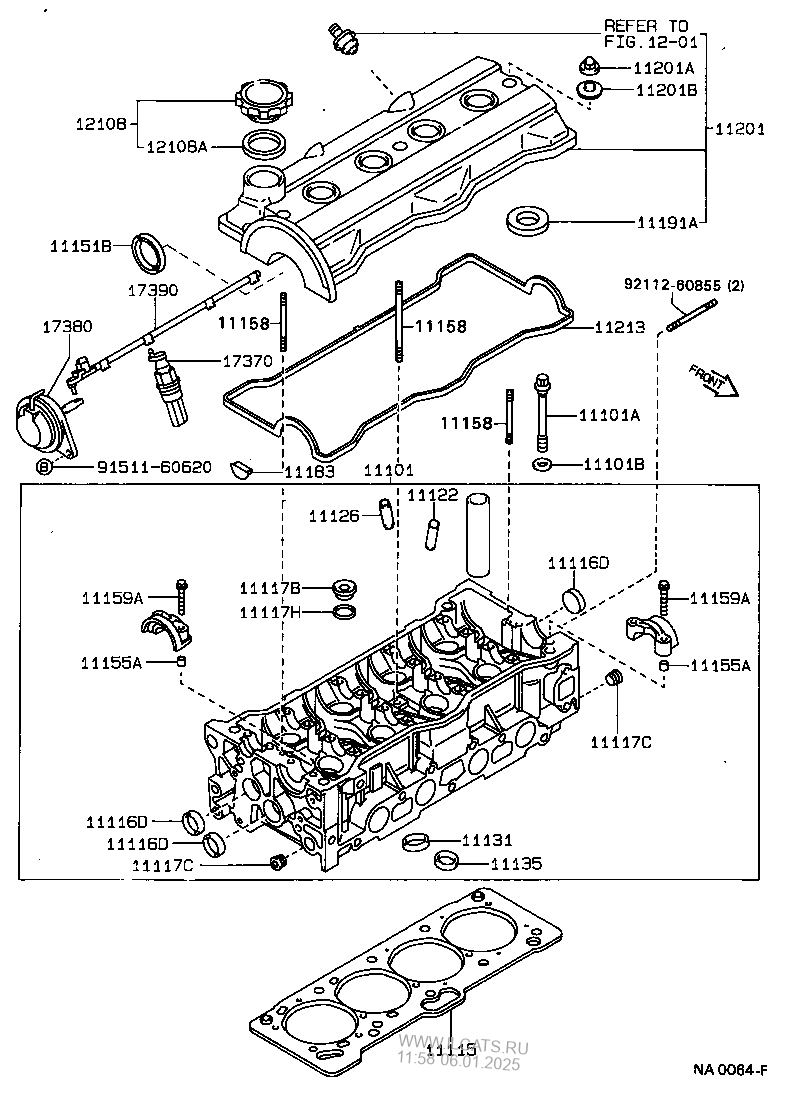 CYLINDER HEAD TOYOTA COROLLA&(151120)