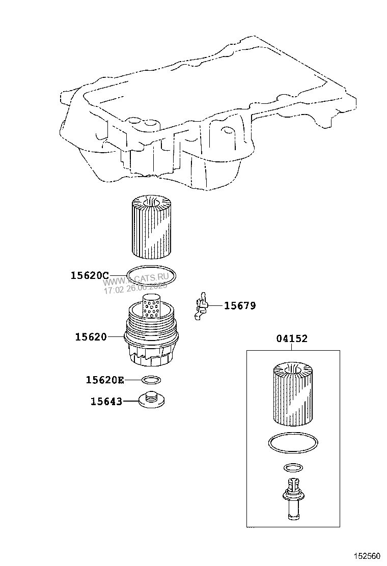 OIL FILTER TOYOTA HIGHLANDER (NAP)&(526420)