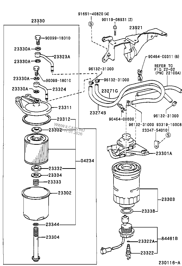 FUEL FILTER TOYOTA LAND CRUISER&(781330)