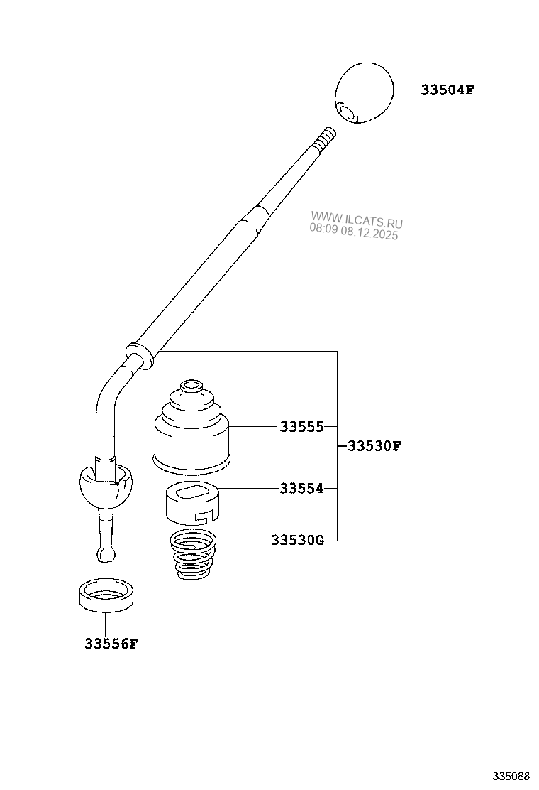 SHIFT LEVER & RETAINER TOYOTA LAND CRUISER&(781330)