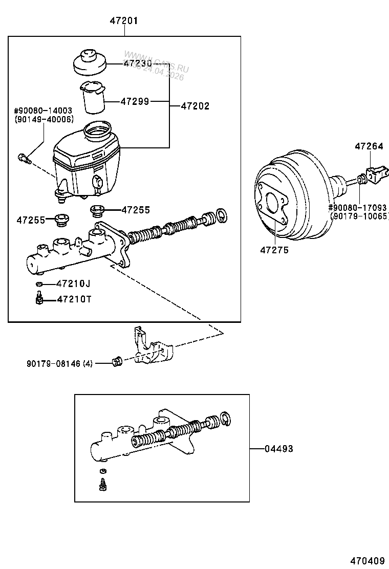 BRAKE MASTER CYLINDER TOYOTA
