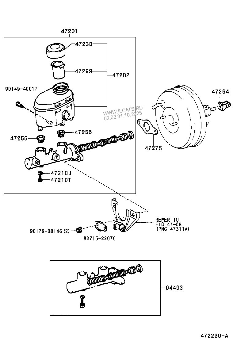 BRAKE MASTER CYLINDER TOYOTA