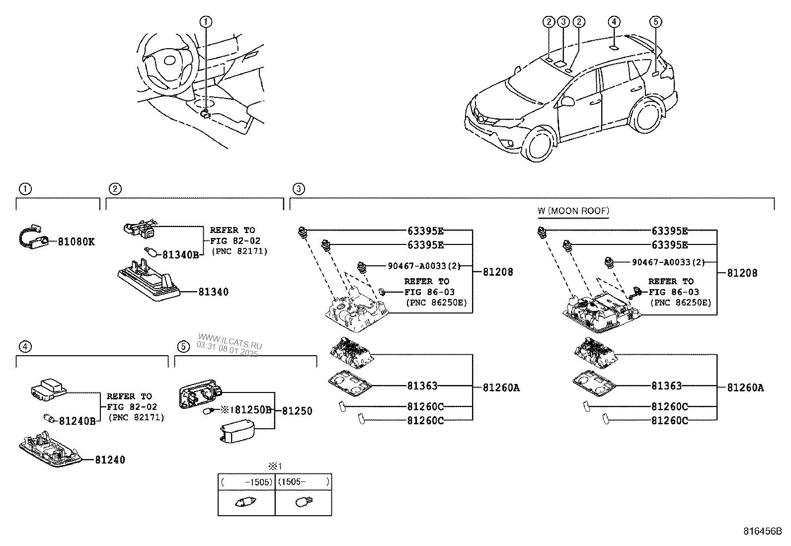 INTERIOR LAMP TOYOTA RAV4 (NAP)&(665420)