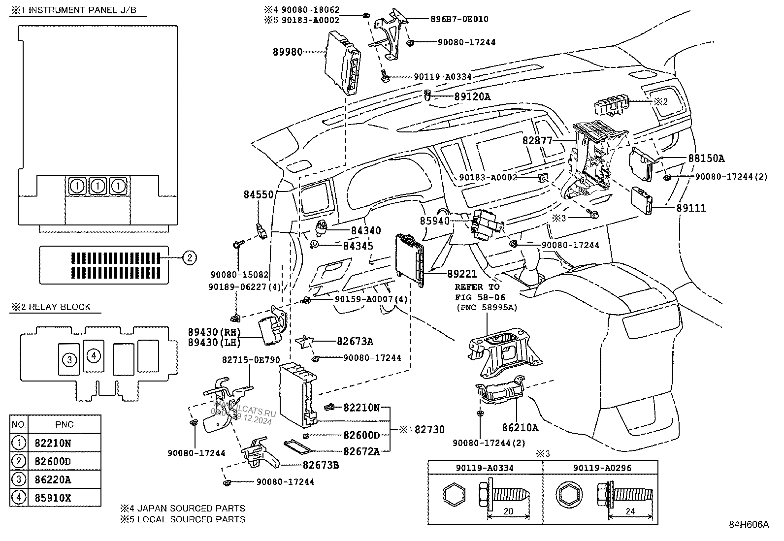 SWITCH & RELAY & COMPUTER TOYOTA HIGHLANDER (NAP)&(526420)