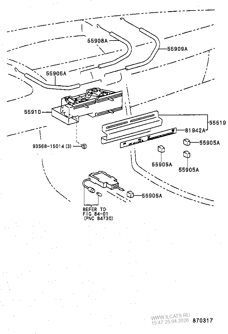 HEATING & AIR CONDITIONING CONTROL & AIR DUCT TOYOTA TERCEL&(141450)