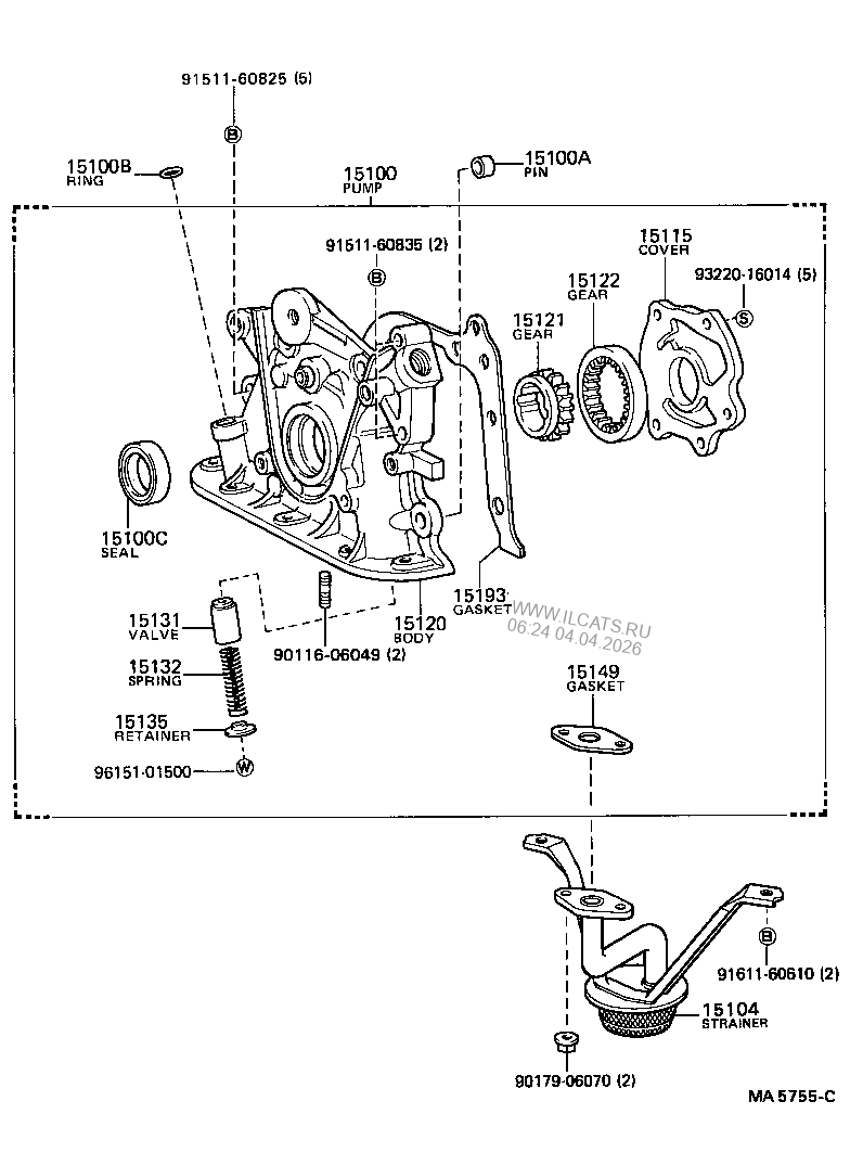 Королла ремень генератора схема