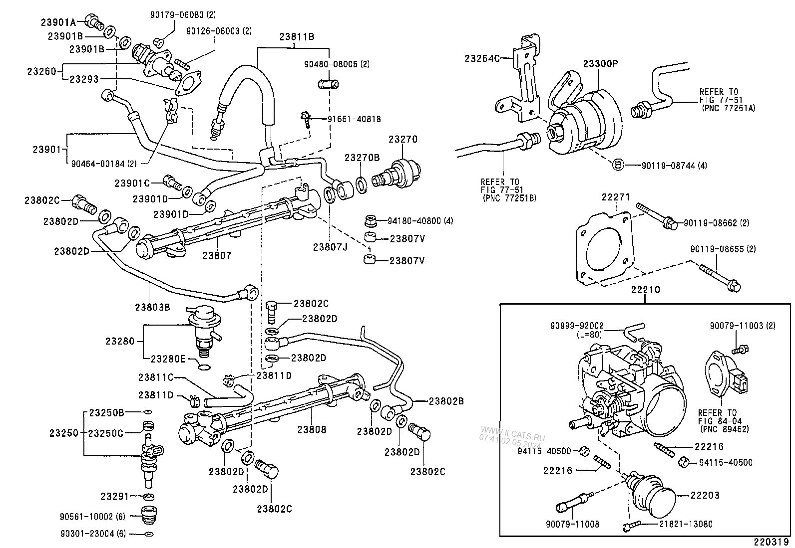 FUEL INJECTION SYSTEM TOYOTA T100&NBSP;(841410)